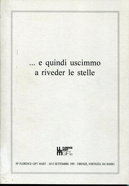 ... E quindi uscimmo a riveder le stelle - copertina