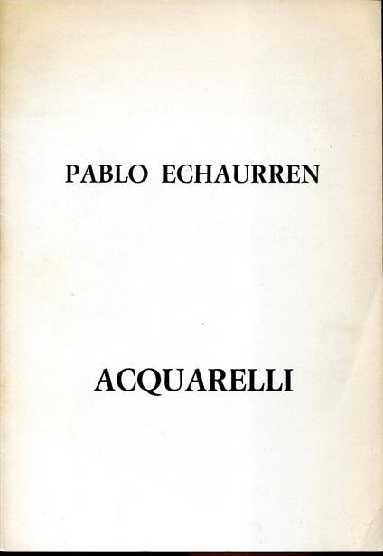 Acquarelli. L'iimagine, la casa, la parola - copertina
