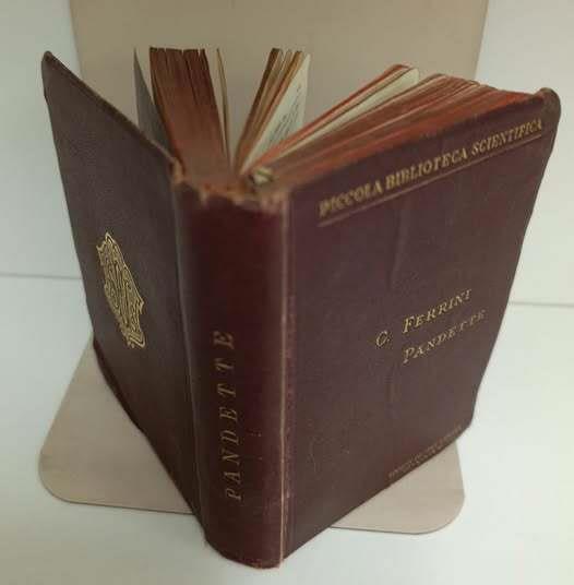 Manuale di Pandette - Contardo Ferrini - copertina