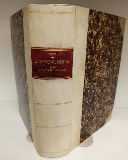 Dell'unico principio e dell'unico fine dell'universo diritto - Giambattista Vico - copertina