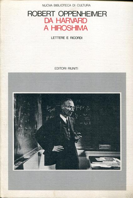 Da Harvard a Hiroshima. Lettere e ricordi - copertina