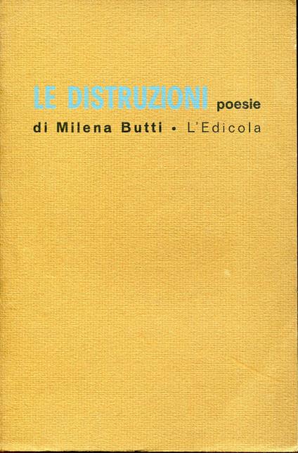 Le distruzioni - copertina