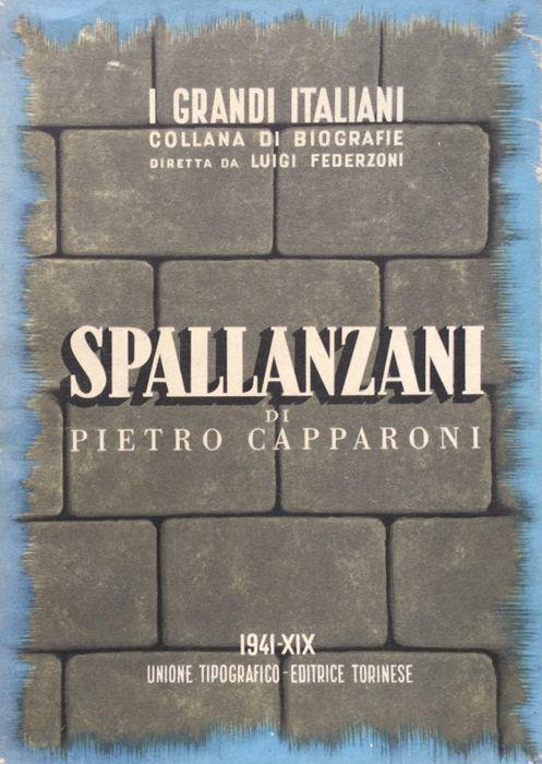 Lazzaro Spallanzani - Pietro Capparoni - copertina