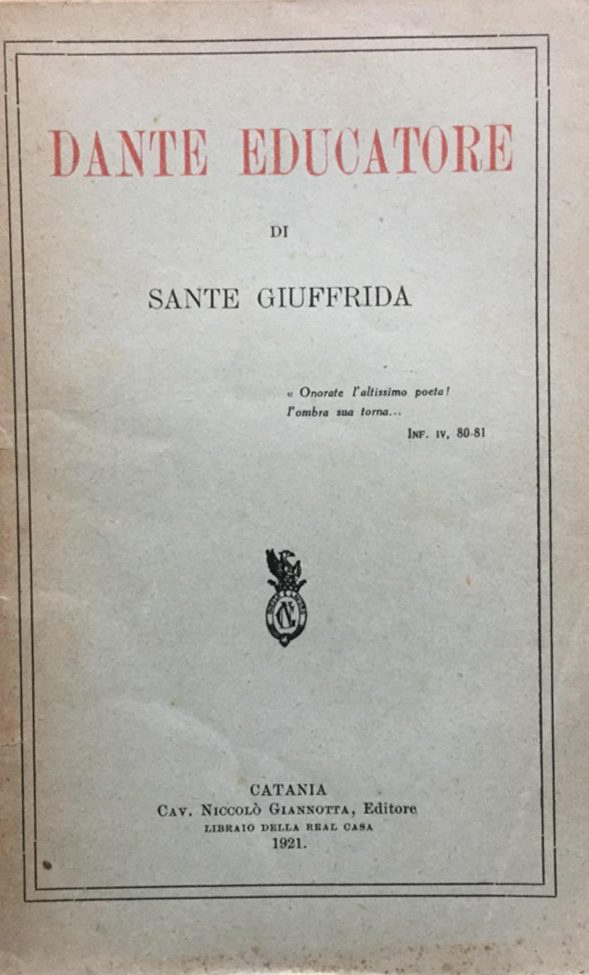 Dante educatore