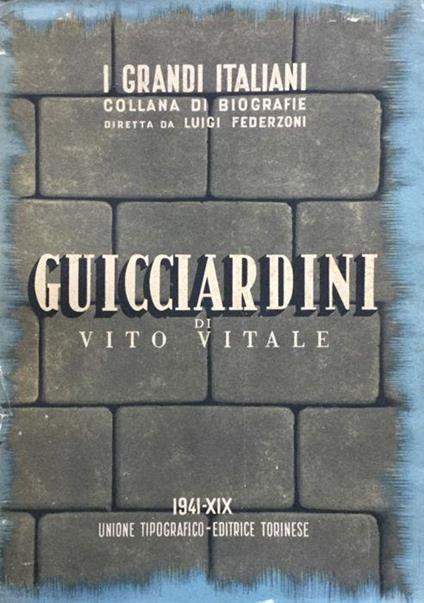 Francesco Guicciardini - Vito Vitale - copertina