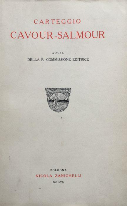 Carteggio Cavour-Salmour - Camillo Cavour - copertina
