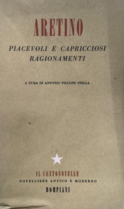 Piacevoli e capricciosi ragionamenti - Pietro Aretino - copertina