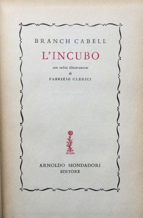 L' incubo - Branch Cabell - copertina