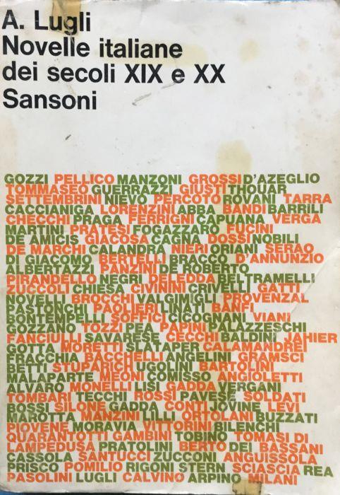 Novelle italiane dei secoli XIX e XX - Antonio Lugli - copertina
