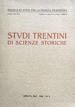 Studi Trentini di Scienze Storiche - 1963