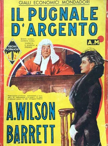 Il pugnale d'argento - A. Wilson Barrett - copertina