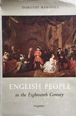 English people in the Eighteenth Century