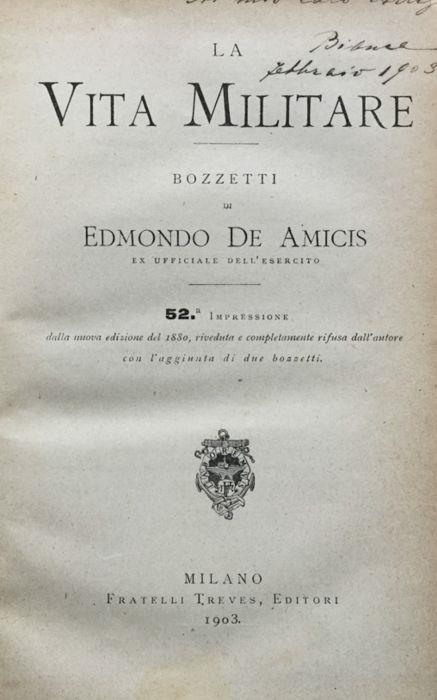 La Vita Militare. Bozzetti - Edmondo De Amicis - copertina