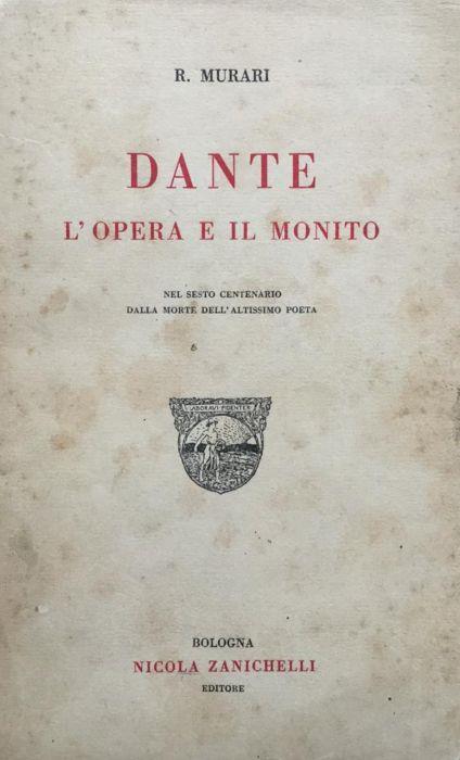Dante, l'opera e il monito. Nel 6 - Rocco Murari - copertina
