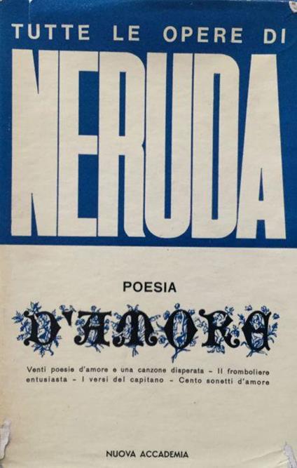 Poesia d'amore - Pablo Neruda - copertina
