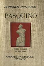 Pasquino. Domenico Bulgarini Barbera 1928