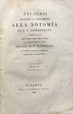 Dei sensi. Trattato in supplimento alla Notomia di S.T. Sommerring. Tomo I