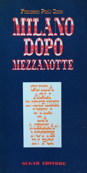 Milano dopo mezzanotte. Paolo Conte Sugar 1970 - Francesco Paolo Conte - copertina
