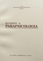 Quaderni di Parapsicologia vol. XXXVII ottobre 2006