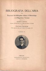 Bibliografia dell'aria. LETTERA A. Repertorio bio-bibliografico italiano di Metereologia e di Magnetismo Terrestre