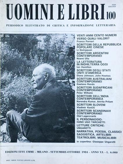 Uomini e libri (rivista) 1984 n. 100 - copertina