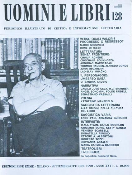 Uomini e libri (rivista) 1990 n. 128 - copertina