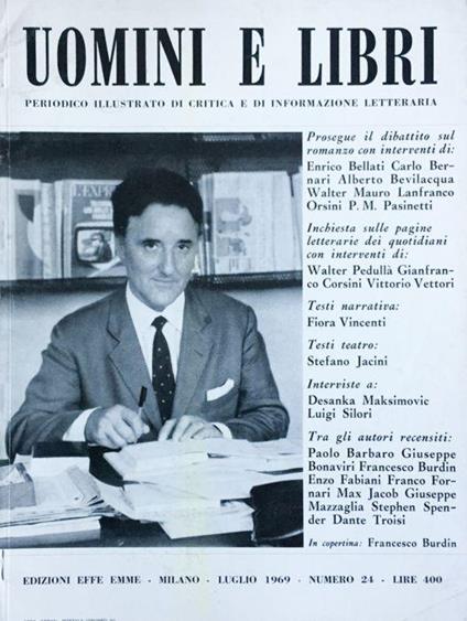 Uomini e libri (rivista) 1969 n. 24 - copertina