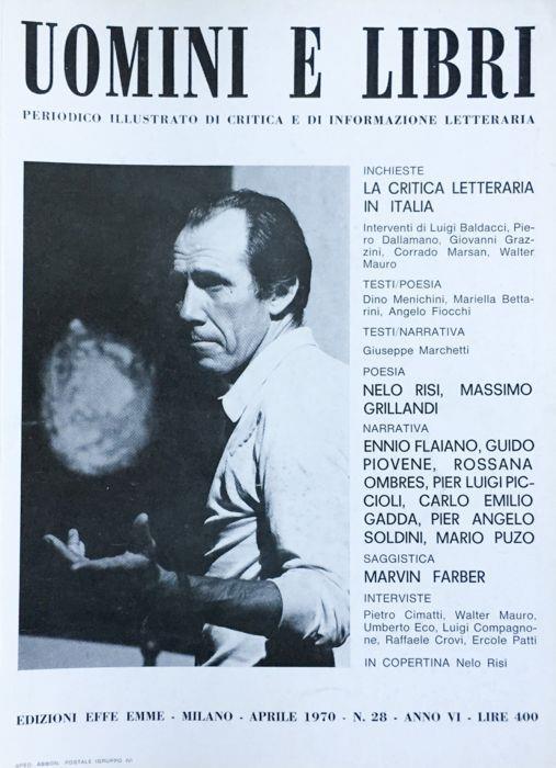 Uomini e libri (rivista) 1970 n. 28 - copertina