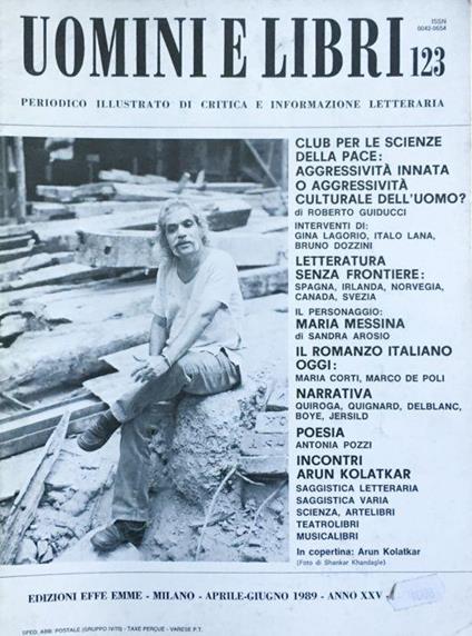 Uomini e libri (rivista) 1989 n. 123 - copertina