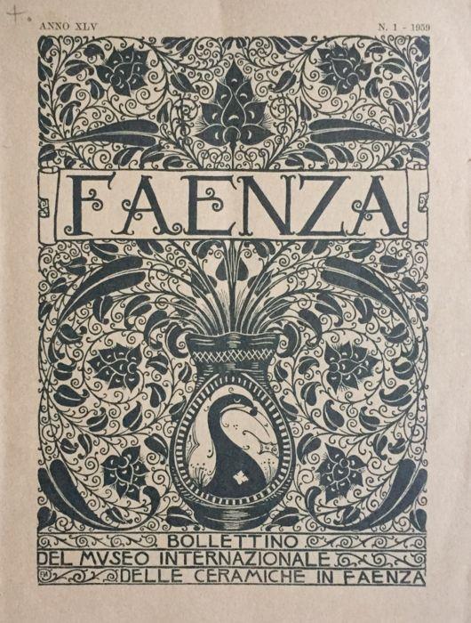 Faenza. Bollettino del Museo internazionale delle ceramiche in Faenza 1959 - copertina