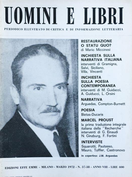 Uomini e libri (rivista) 1972 n. 37-38 - copertina