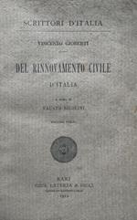 Del rinnovamento civile d'Italia - volume terzo