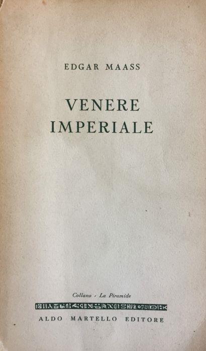 Venere imperiale - Edgar Maass - copertina