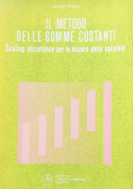Il metodo delle somme costanti - Arrigo Pedon - copertina