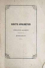 Scritto apologetico di Cesare Masini testimonio nella causa Barbieri-Salvini