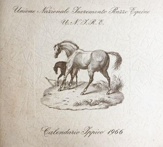 Calendario ippico 1966 - copertina