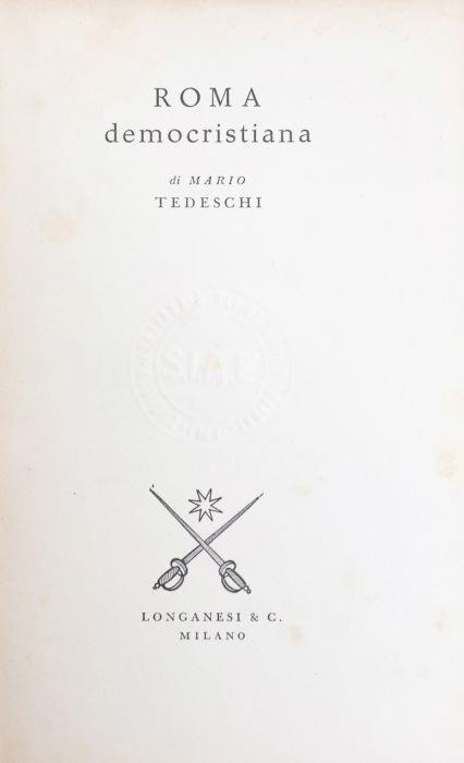 Roma democristiana - Mario Tedeschi - copertina