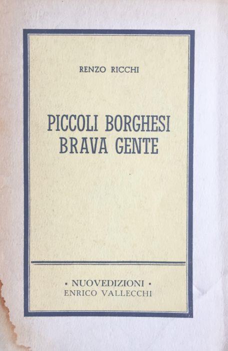 Piccoli borghesi brava gente - Renzo Ricchi - copertina