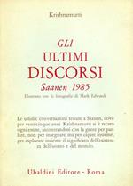 Gli ultimi discorsi. Saanen 1985