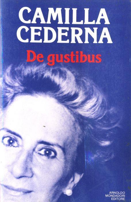 De gustibus - Camilla Cederna - copertina