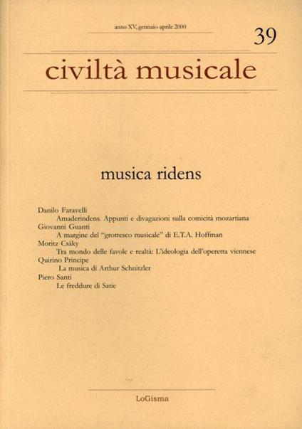 Civiltà musicale 39 2000 - copertina