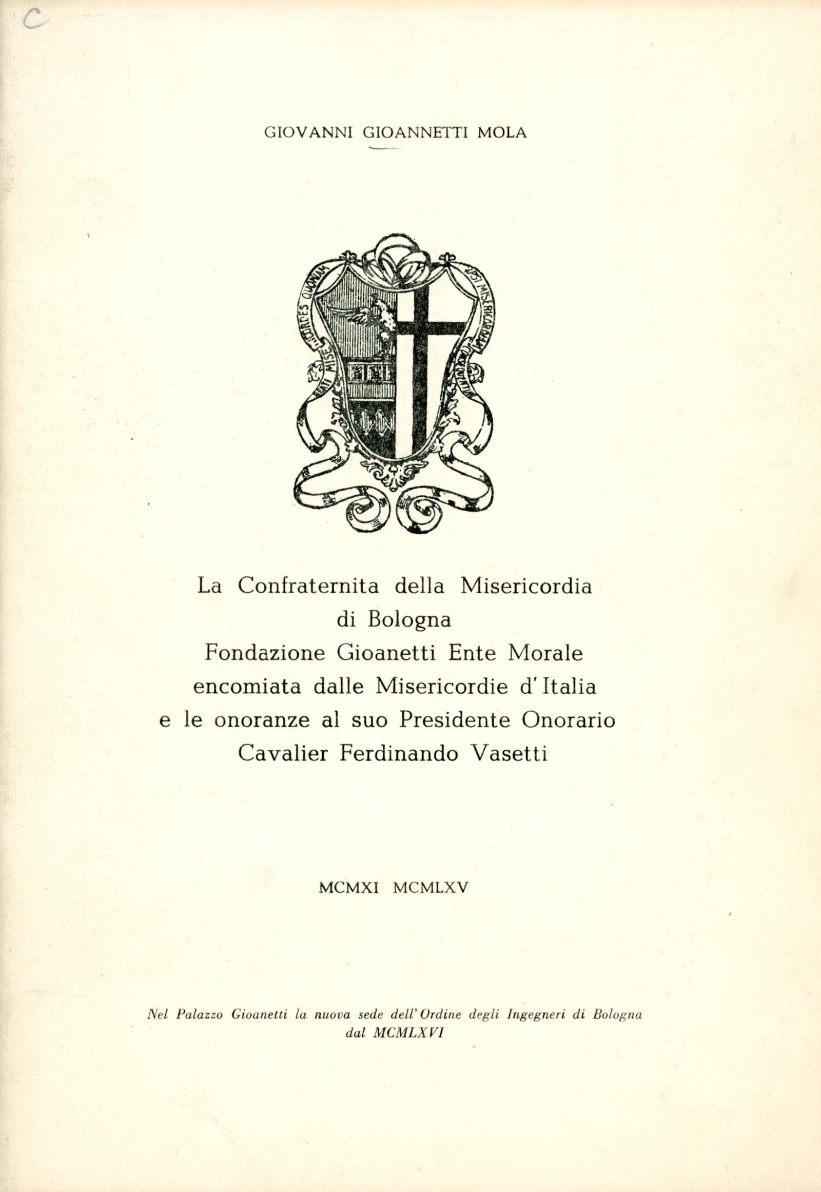 La confraternita della misericordia di Bologna