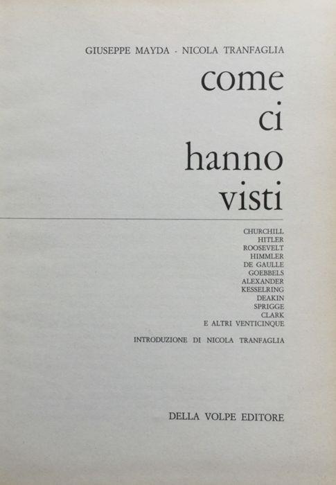 Come ci hanno visti - Giuseppe Mayda - copertina