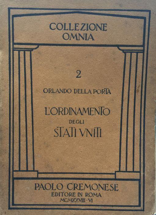 L' ordinamento degli Stati Uniti - Orlando Della Porta - copertina