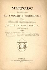 Metodo da osservarsi dai giornanti e stracciafogli della Venerabile Arciconfraternita della Misericordia di Firenze