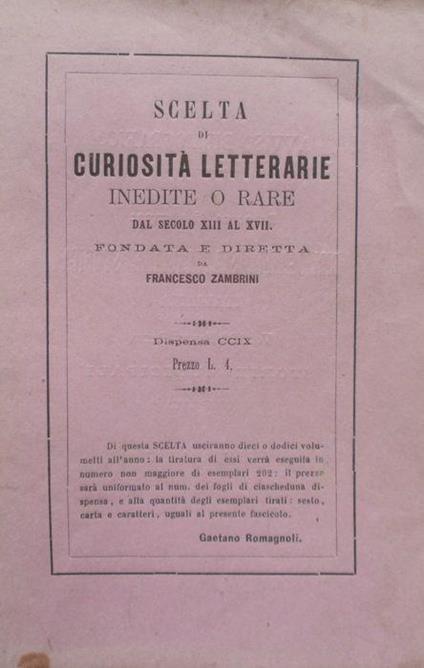 El dyalogo di Salomon e Marcolpho. Scelta di curiosità letterarie inedite o rare dal secoloXIII al XVII - Ernesto Lamma - copertina