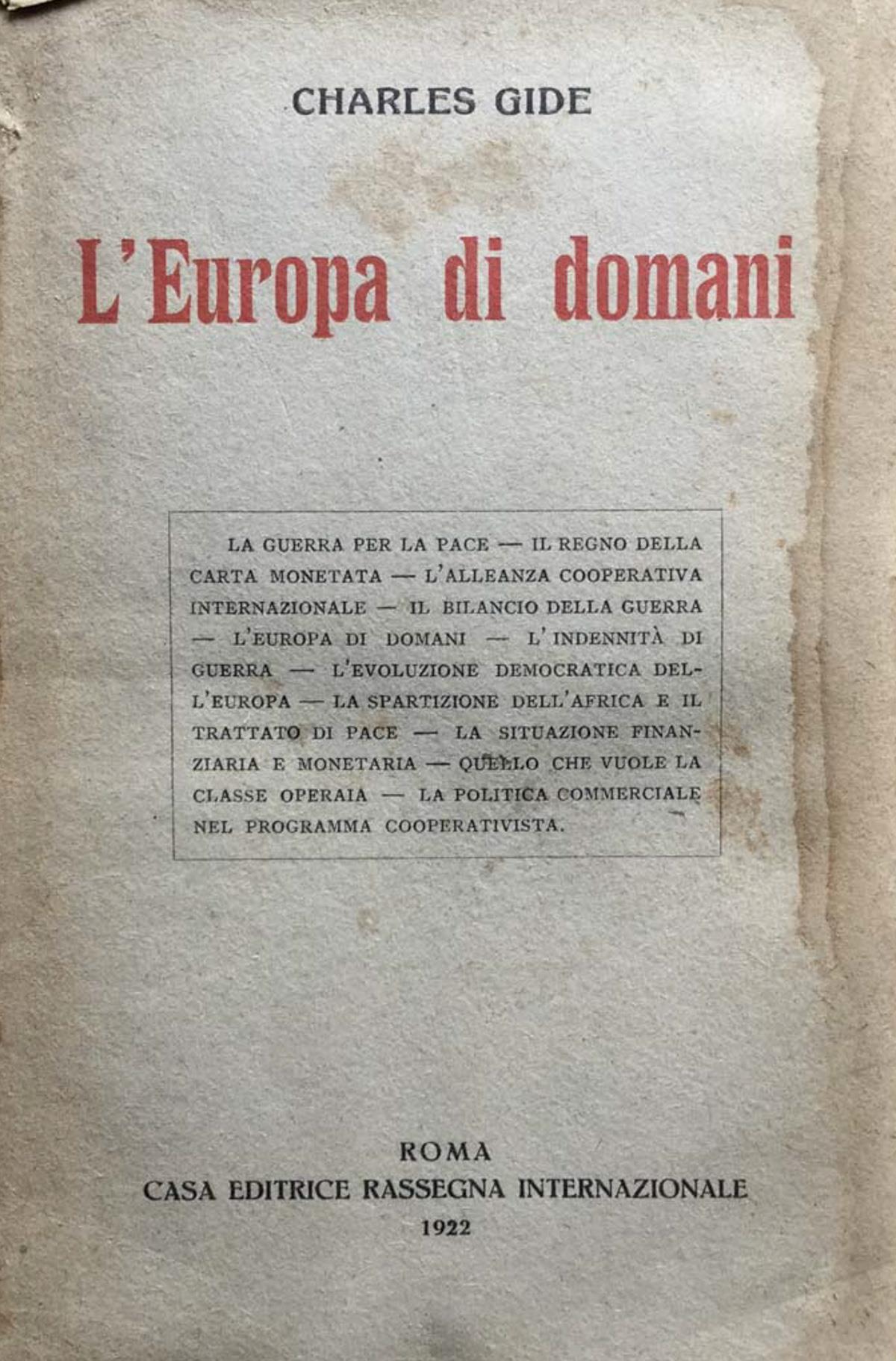 L' Europa di domani