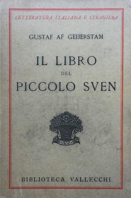 Il libro del piccolo Sven - Gustaf af Geijerstam - copertina