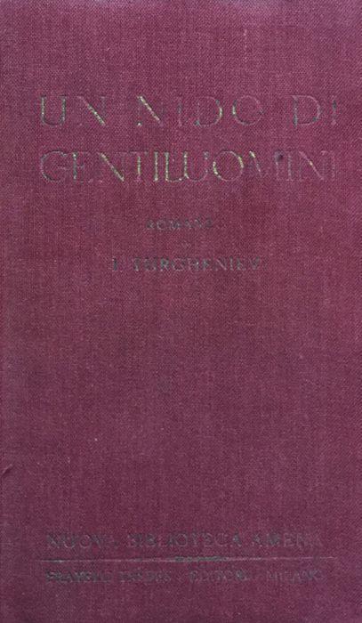 Un nido di gentiluomini - Ivan Turgenev - copertina