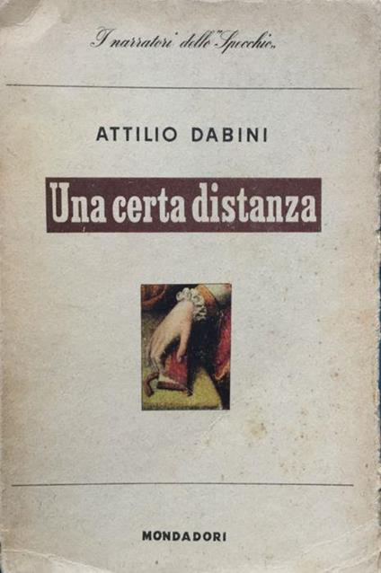 Una certa distanza - Attilio Dabini - copertina
